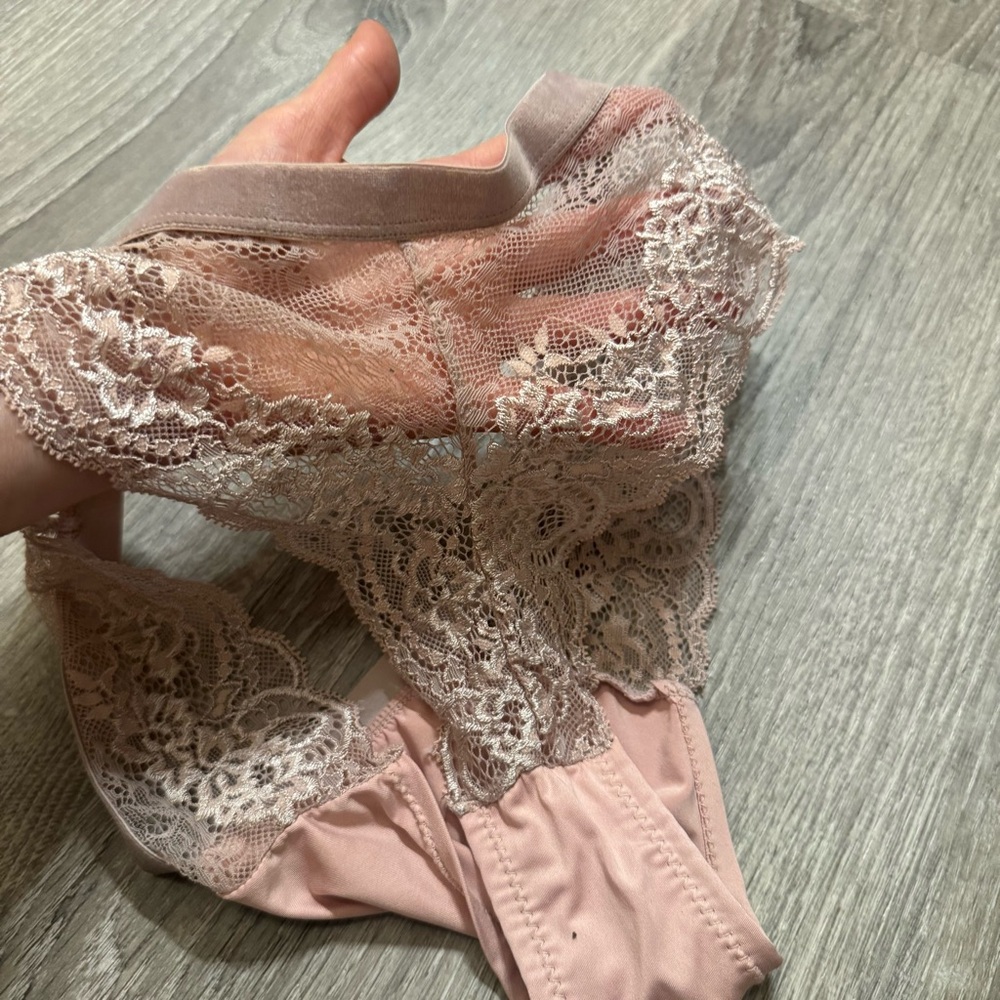 Source Unknown Pink Lace Trim Panties M - Picture 5 of 5